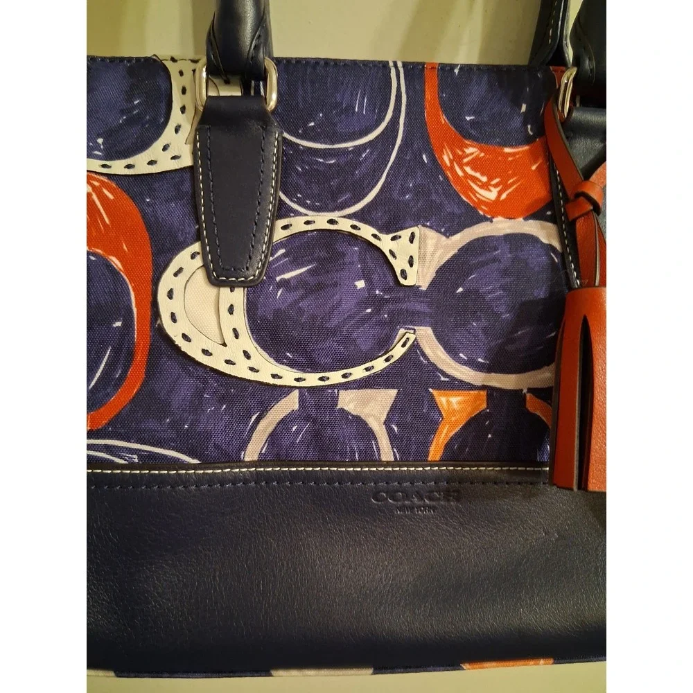 NWOT Authentic COACH Legacy Heritage Signature Candace Carryall Satchel 1995 NEW